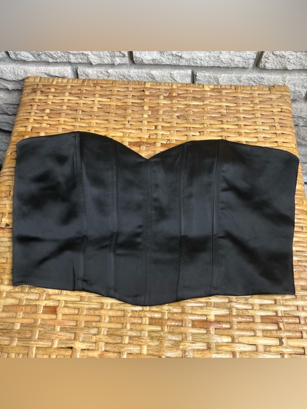 Zara Crop Top Corset Bustier Strapless